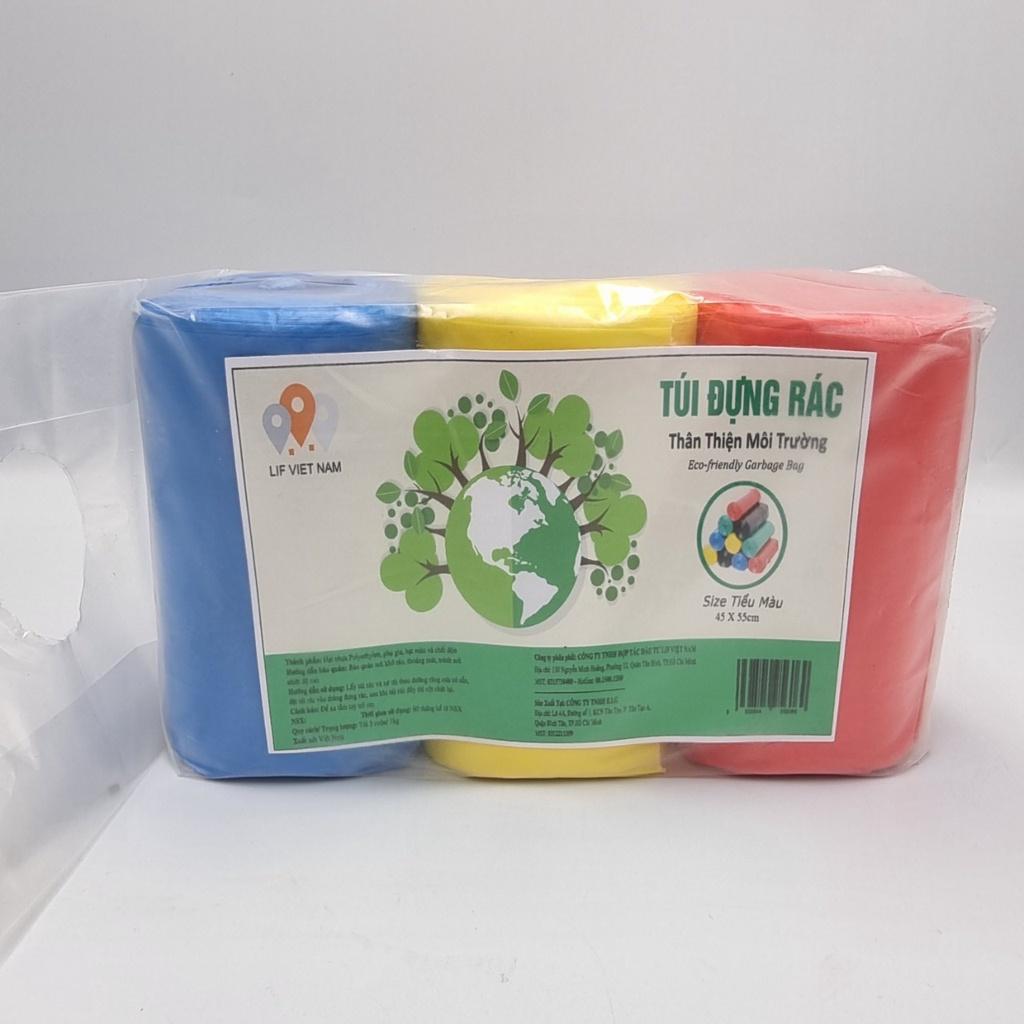 TÚI RÁC 3 CUỘN CỠ TIỂU (45x55) THÂN THIỆN MÔI TRƯỜNG - LIFVIETNAM