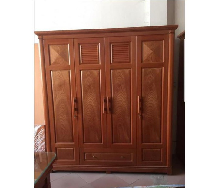 Tủ áo 4 cánh gỗ xoan đào
