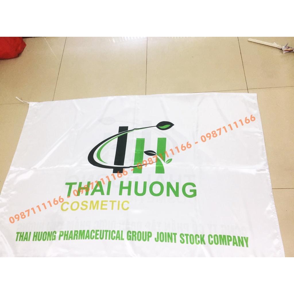 In Cờ Công Ty Chất Liệu Vải Lụa Công Nghệ In Kỹ Thuật Số Màu Sắc sắc nét