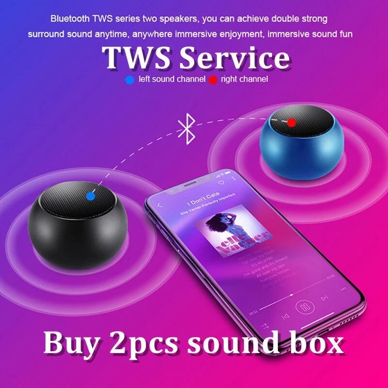 Loa bluetooth Không Dây mini Âm Thanh Siêu Trầm TWS series Nhiều Màu Sắc Chất Lượng Cao