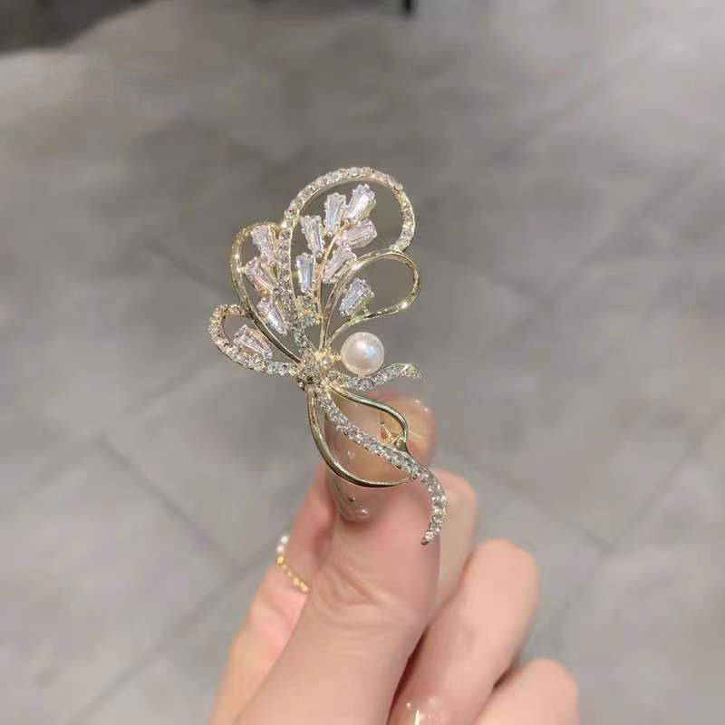 Ghim cài áo - trâm cài Bó hoa uốn lượn