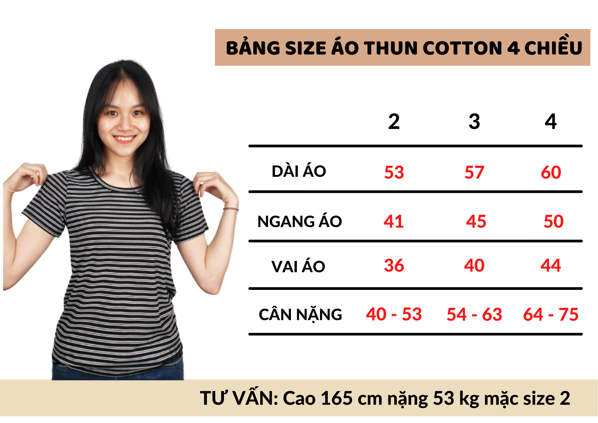 Áo thun áo phông nữ chất thun lạnh siêu mát mềm mịn thoải mái dưới 75kg