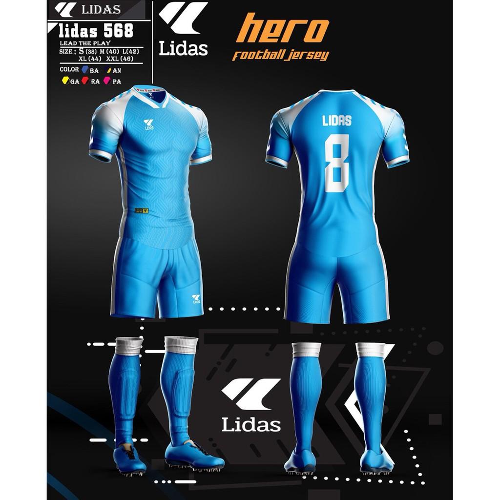 Bộ quần áo thể thao đá bóng Nam - Nữ LIDAS HERO cao cấp - Nhiều màu sắc