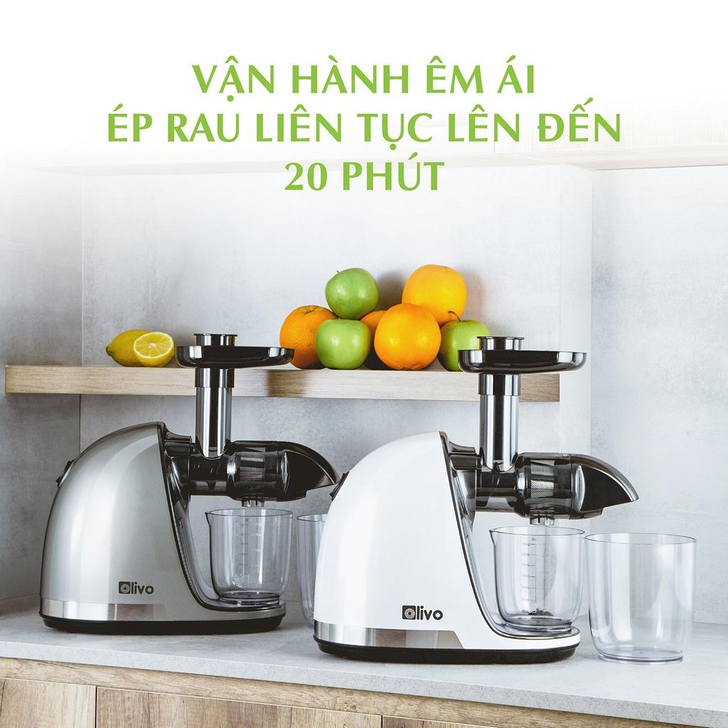 Máy Ép Chậm Trục Ngang Olivo SJ22 - Ép Trái Cây Hoa Quả, Siêu Kiệt Bã, Dễ Vệ Sinh