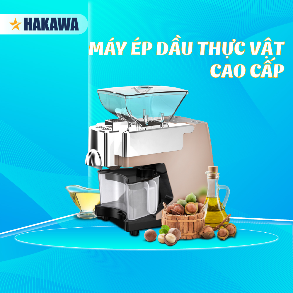 Máy Ép Dầu Thực Vật HAKAWA - HK-ED43 - Hàng nhập khẩu - Bảo hành chính hãng 12 tháng