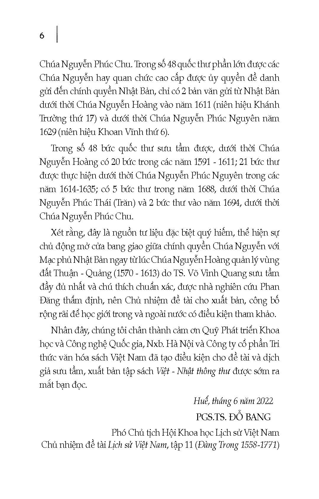 VIỆT - NHẬT THÔNG THƯ (Các Bức Quốc Thư Bang Giao Giữa Chính Quyền Đàng Trong Với Nhật Bản Thế Kỷ XVI-XVII)