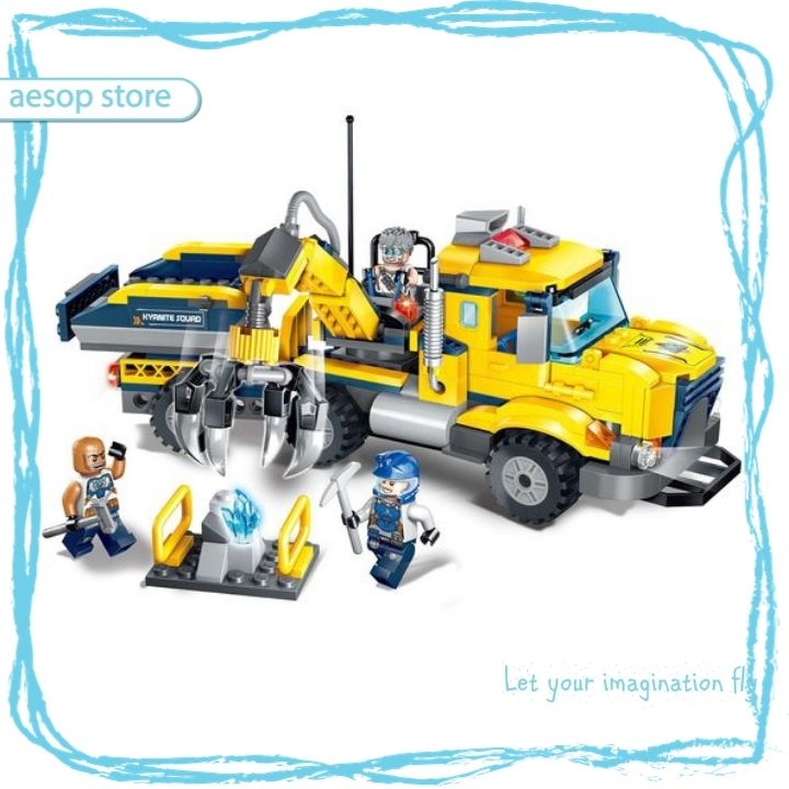 Đồ chơi lắp ráp mô hình Xe vận chuyển đá Kyanite Qman 2407