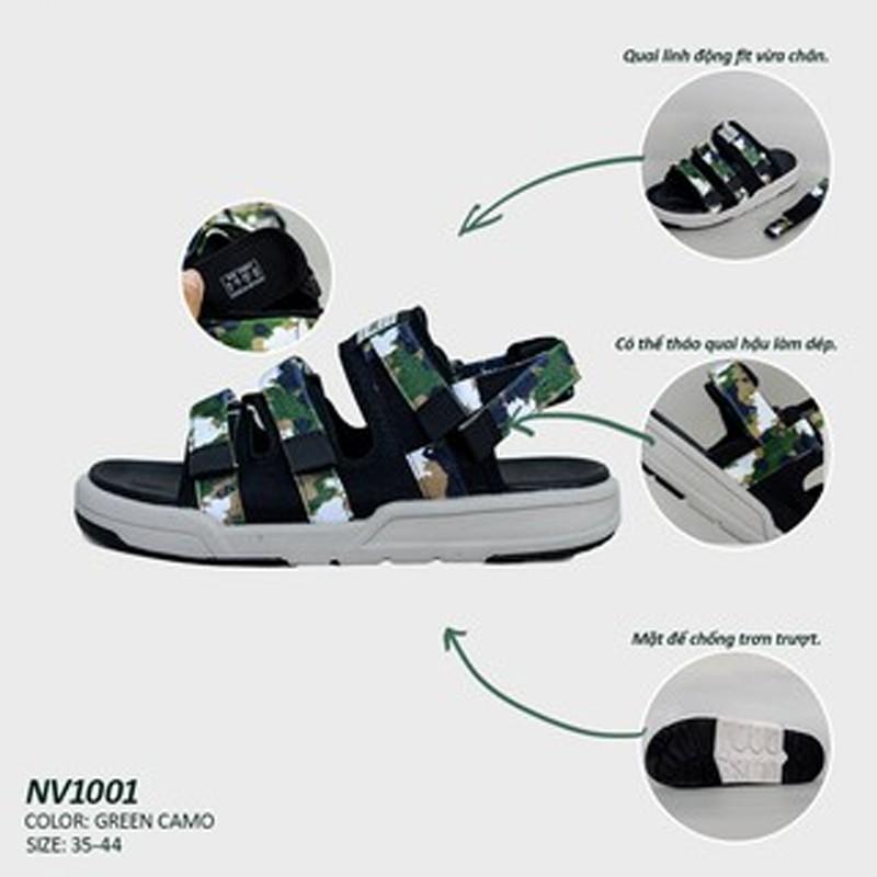 Giày Sandal Vento 3 Quai SD1001 Green Camo