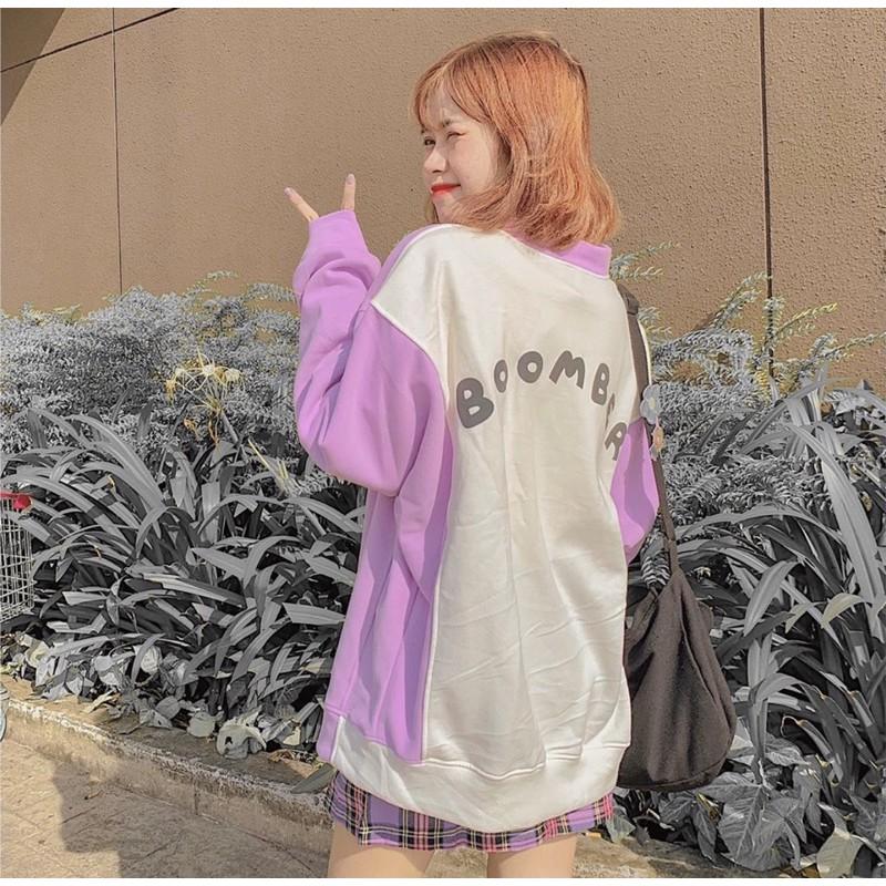 Áo khoác hoodie nỉ bông unisex Boomber Daski phong cách nelly ulzzang