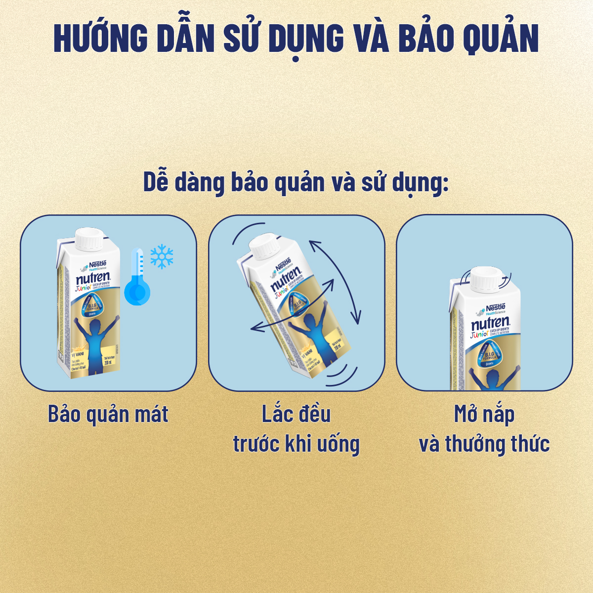 4 hộp pha sẵn Nutren Junior Thụy Sĩ 200ML/hộp hỗ trợ tăng cân tiêu hóa tốt cho trẻ từ 1-10 tuổi