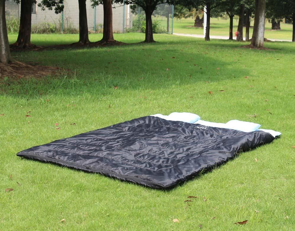 Túi ngủ đôi giữ nhiệt ấm áp, thoải mái 86 "x60 với 2 gối