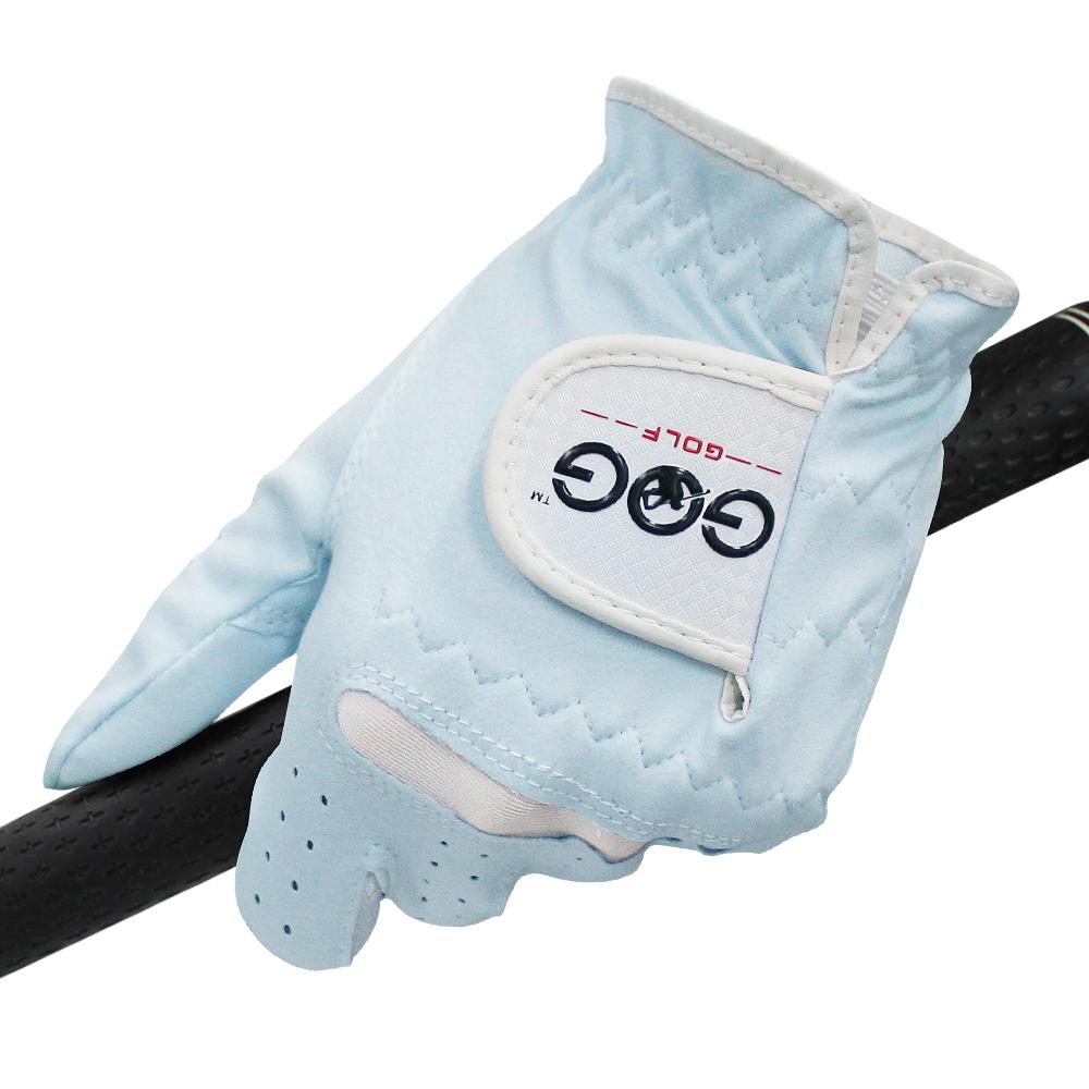 Gói 1 GOG GĂNG TAY GOLF 2 Màu Chuyên Nghiệp Chất Liệu Vải Mềm Thoáng Khí Cho Nữ Ngoài Trời Huấn Luyện Golf Tiếp Liệu Miễn Phí Vận Chuyển Color: 1 Pair Blue Size: 21 X-Large