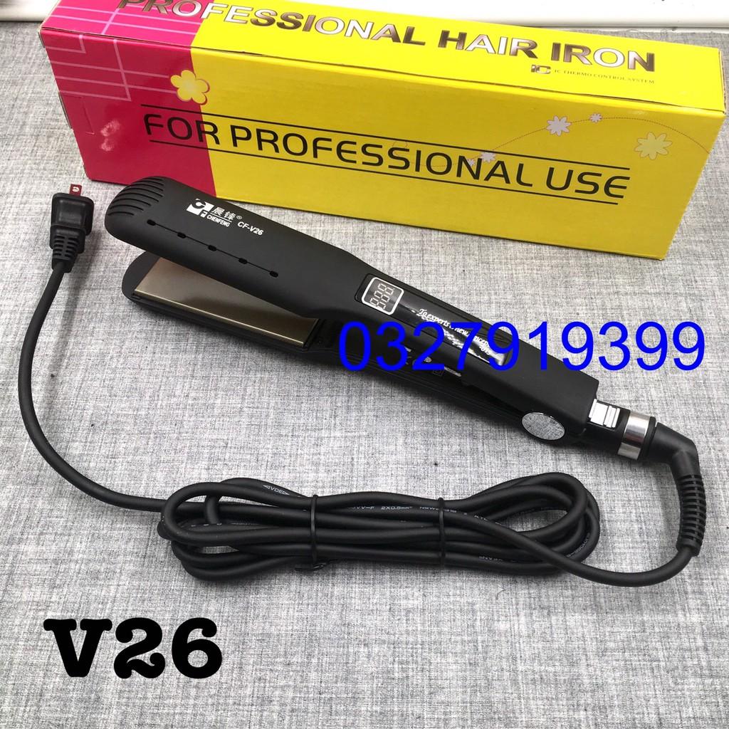 Máy duỗi tóc chuyên nghiệp có màn hình LCD V26