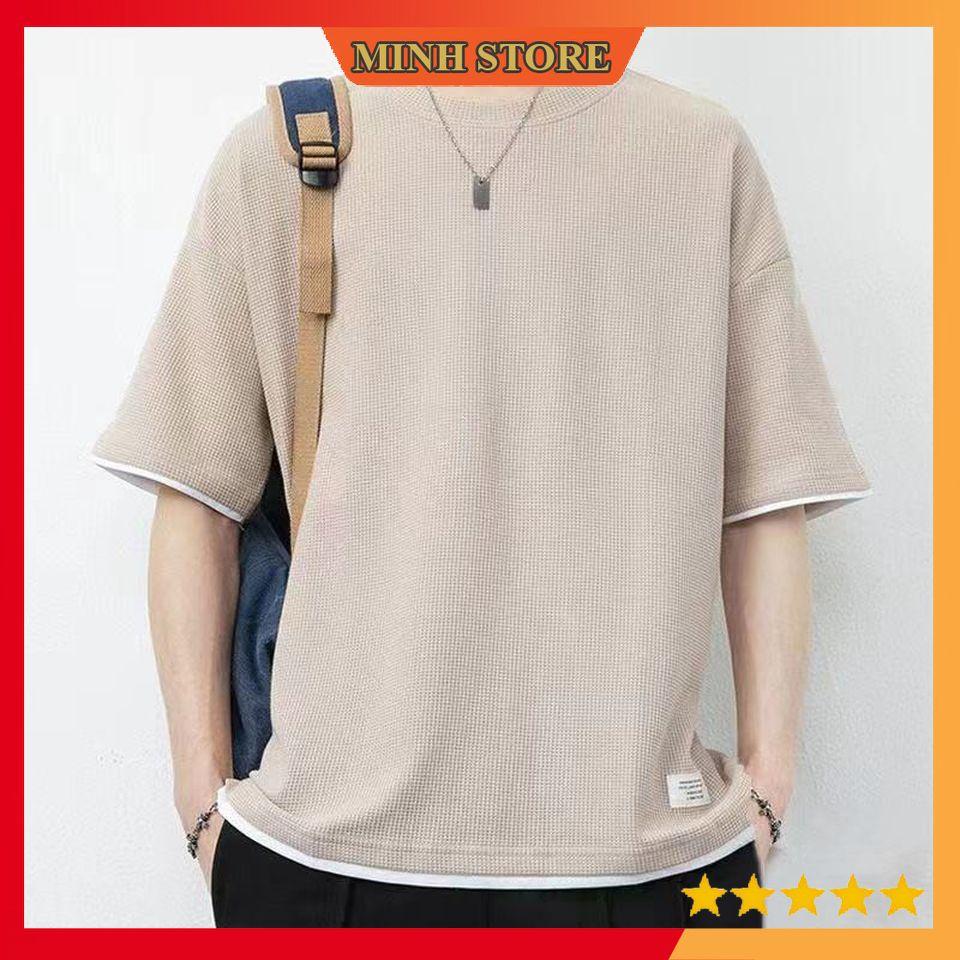 Áo POLO nam cotton ngắn tay Tổ Ong xuất xịn, Áo Thun nam Form rộng phong cách trẻ trung AT08 - MINHSTORE66