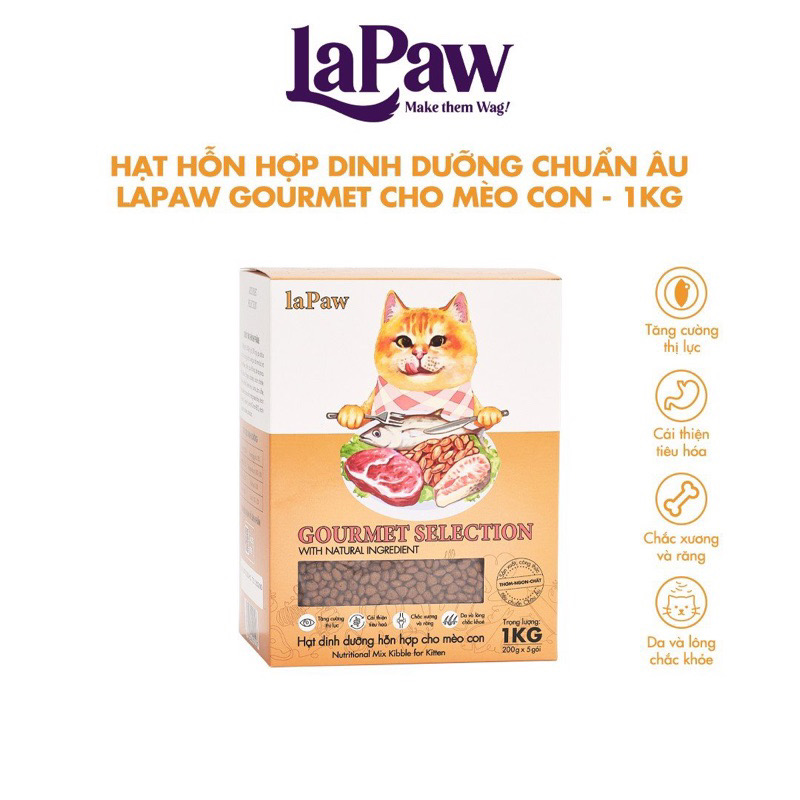 Lapaw -thức ăn hỗn hợp dành cho mèo