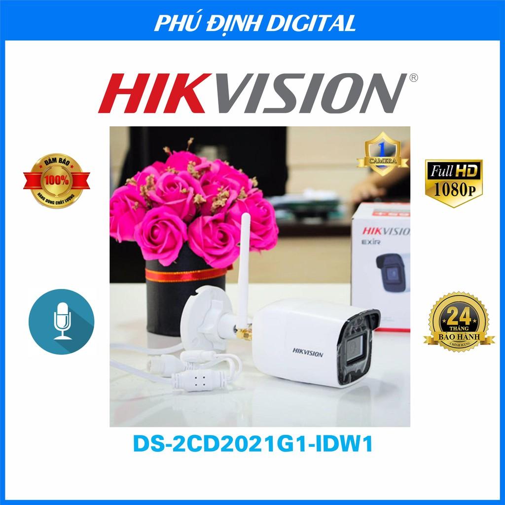 Camera IP thân trụ 2MP Hikvision mã DS-2CD2021G1-IDW1 - Hàng Chính Hãng