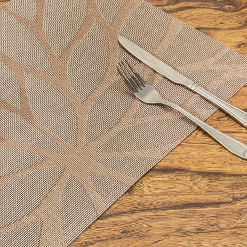 Bộ 6 Thảm Lót Bàn Ăn Chất Liệu Pvc Chống Thấm Nước