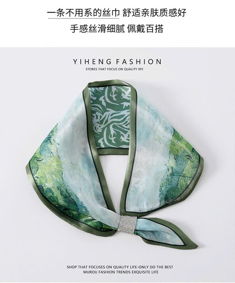 KHĂN LỤA DÀI KHĂN QUÀNG CỔ KHĂN CHOÀNG LỤA BĂNG ĐÔ TRANG TRÍ NƠ CAO CẤP ĐA NĂNG SANG TRỌNG THANH LỊCH MÃ 23