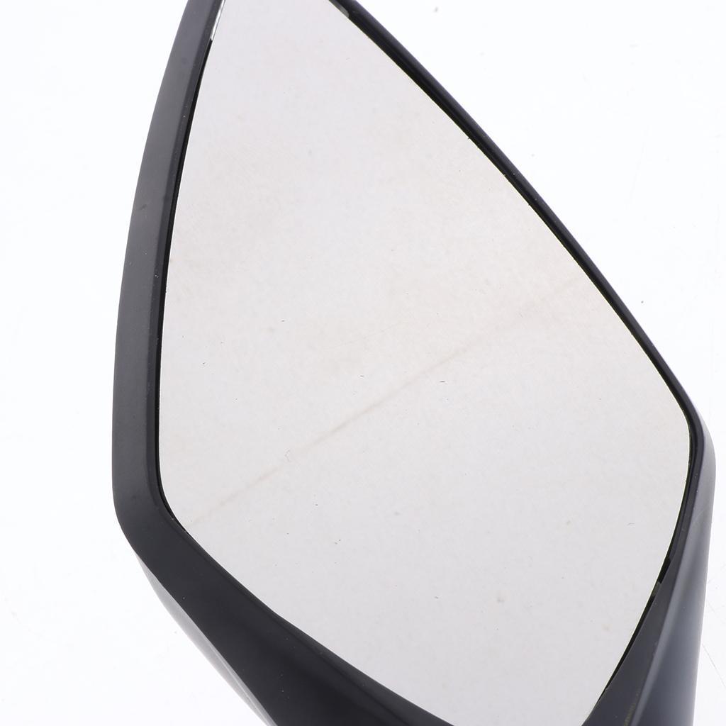 4X Motorcycle Side Rear View Mirrors w/ LED 10mm Indicator Light