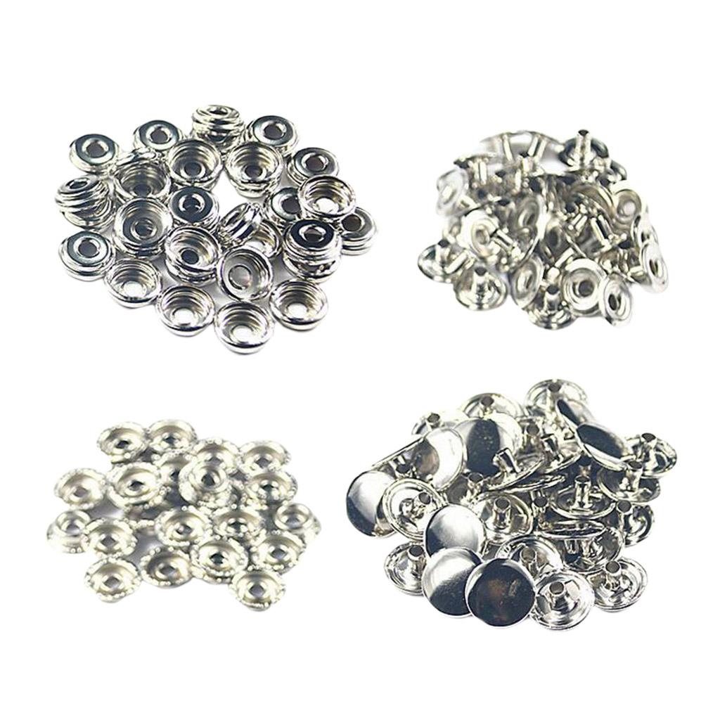 Chốt Khóa 50x Bấm Nút Stud Cho áo Khoác Da Quần Jean Túi Xách