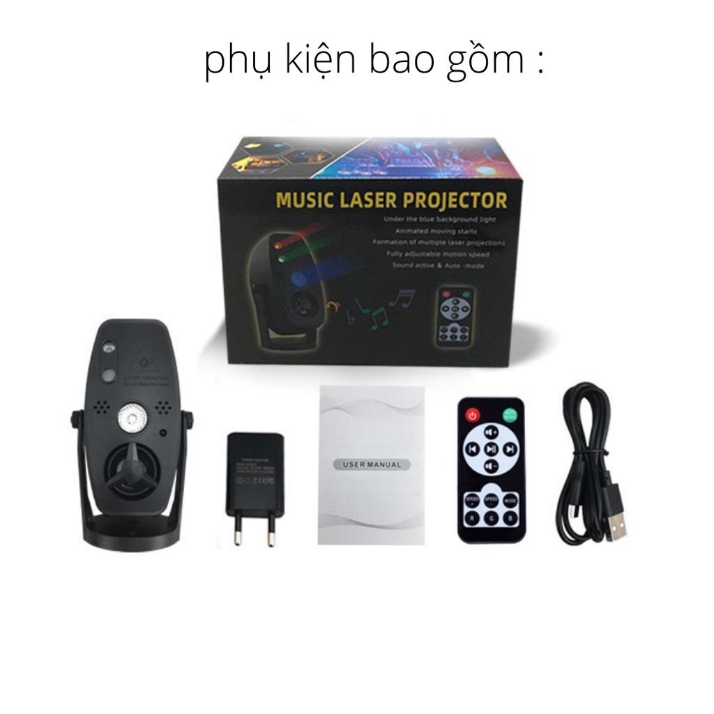 Đèn bay phòng M1 - loa tích hợp - cảm ứng theo nhạc có mic rời, đèn sân khấu cao cấp