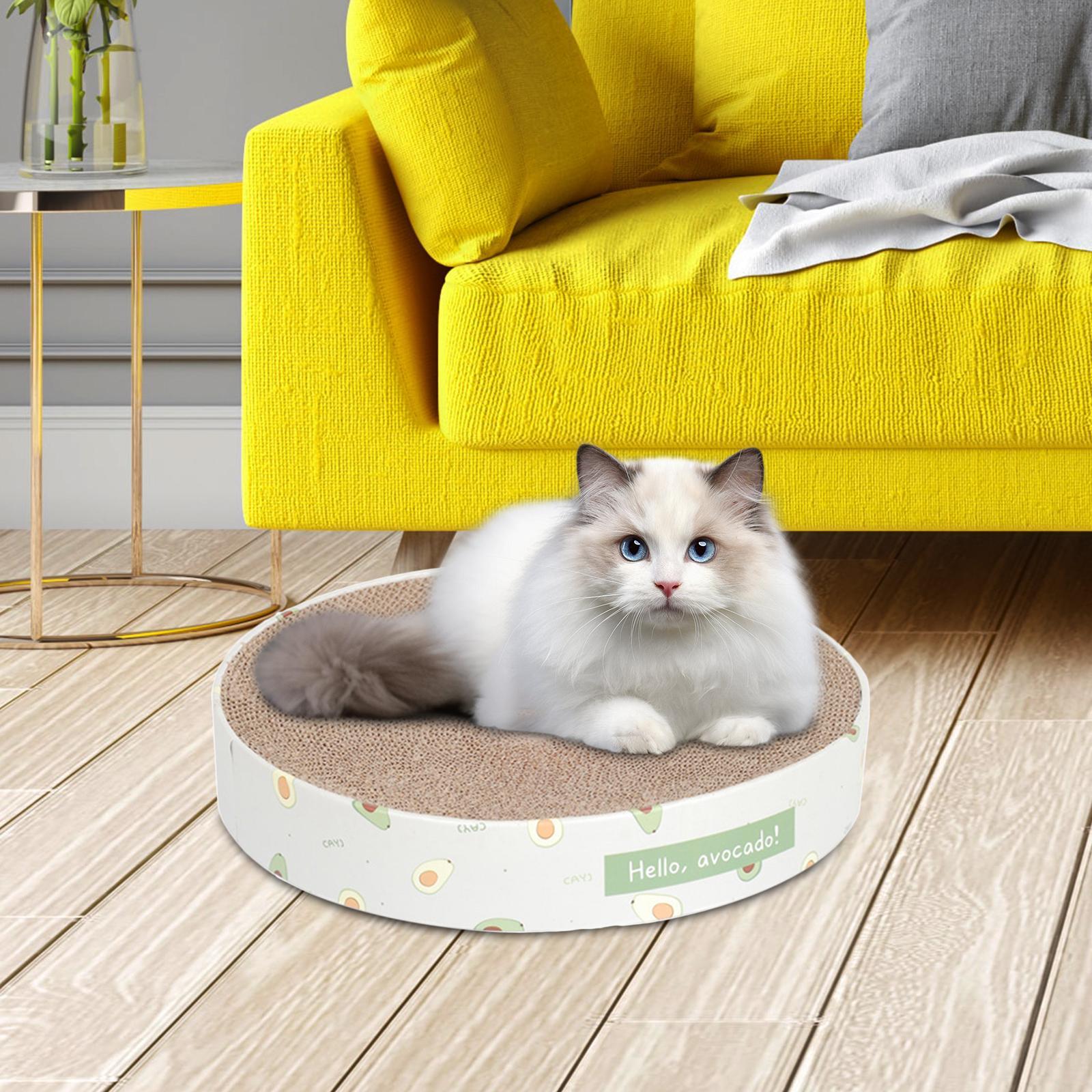 Cat Scratcher Pad Bowl Corrugated Lounge Bed Cat Scratching Board for Kitten