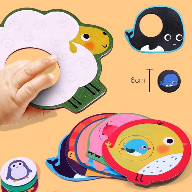 ️ĐỒ CHƠI XẾP HÌNH️ BABY PUZZLE GHÉP HÌNH 2 MẢNH ĐẦU ĐỜI 24 CHI TIẾT PHÙ HỢP CHO BÉ TỪ 1.5Y