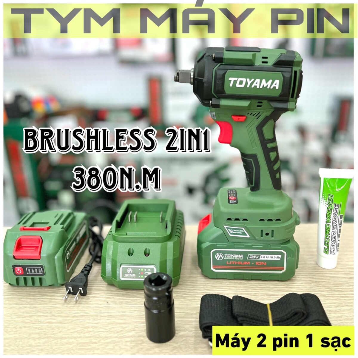 Bộ máy siết bulong pin Toyama B2