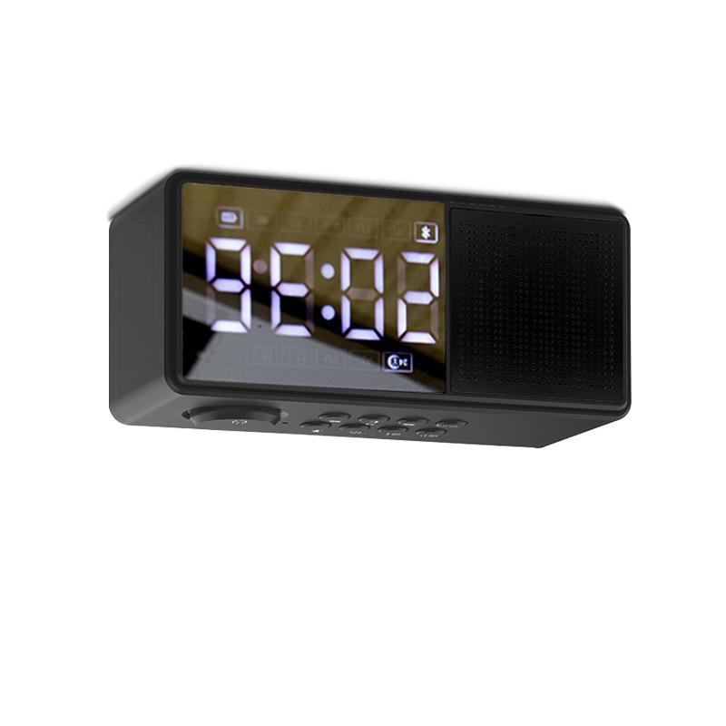 Vận Chuyển nhanh chóng Đa Chức Năng Chất Lượng Âm Thanh HD Internet Radio Chèn Thẻ Đồng Hồ Đồng Hồ Báo Thức Kép Quà Tặng Loa Siêu Trầm Gương Loa Bluetooth