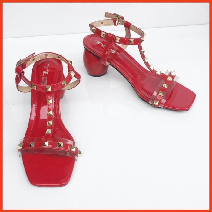 TLG Sandal cao gót nữ quai đính đá hot trend 2020 trẻ trung năng động 20742