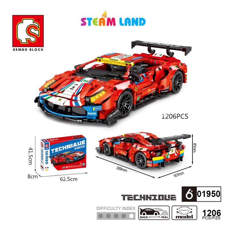 Đồ Chơi Lắp Ráp Siêu Xe Ferrari 488GTE - SEMBO 701950