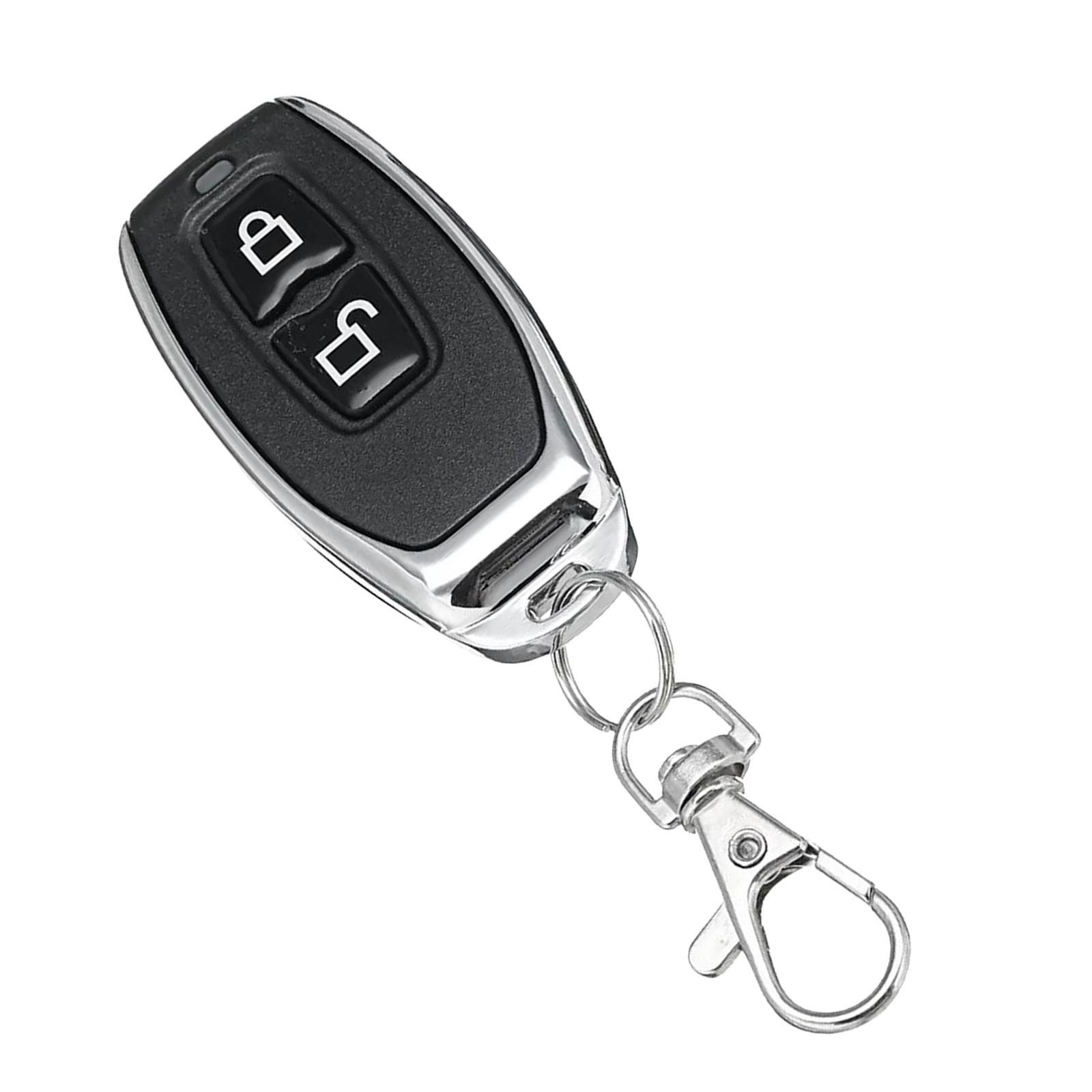 Universal Remote Keychain 2 Buttons Garage Door Remotes for Electric Vehicle