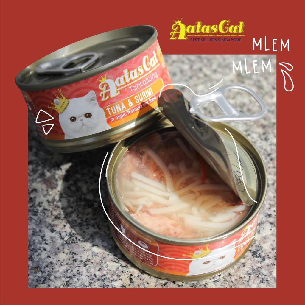 Pate Cho Mèo Con Aatas Cat 80g Nguyên Chất Từ Cá Ngừ Mix Với 12 Vị Thơm Ngon - Không Chất Bảo Quản