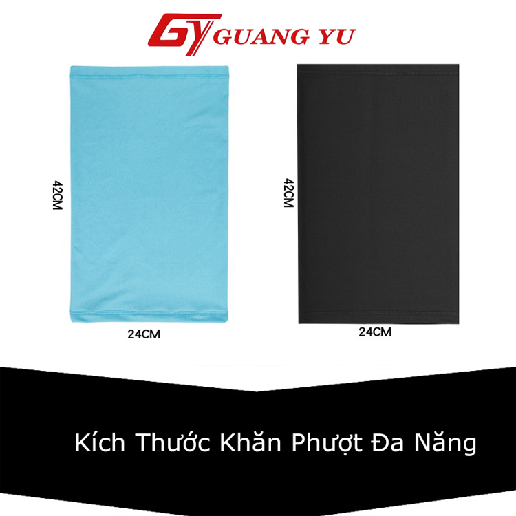 Khăn phượt đa năng chống nắng bụi Guang Yu , chất liệu vải trơn thoáng khí co dãn nhiều màu lựa chọn