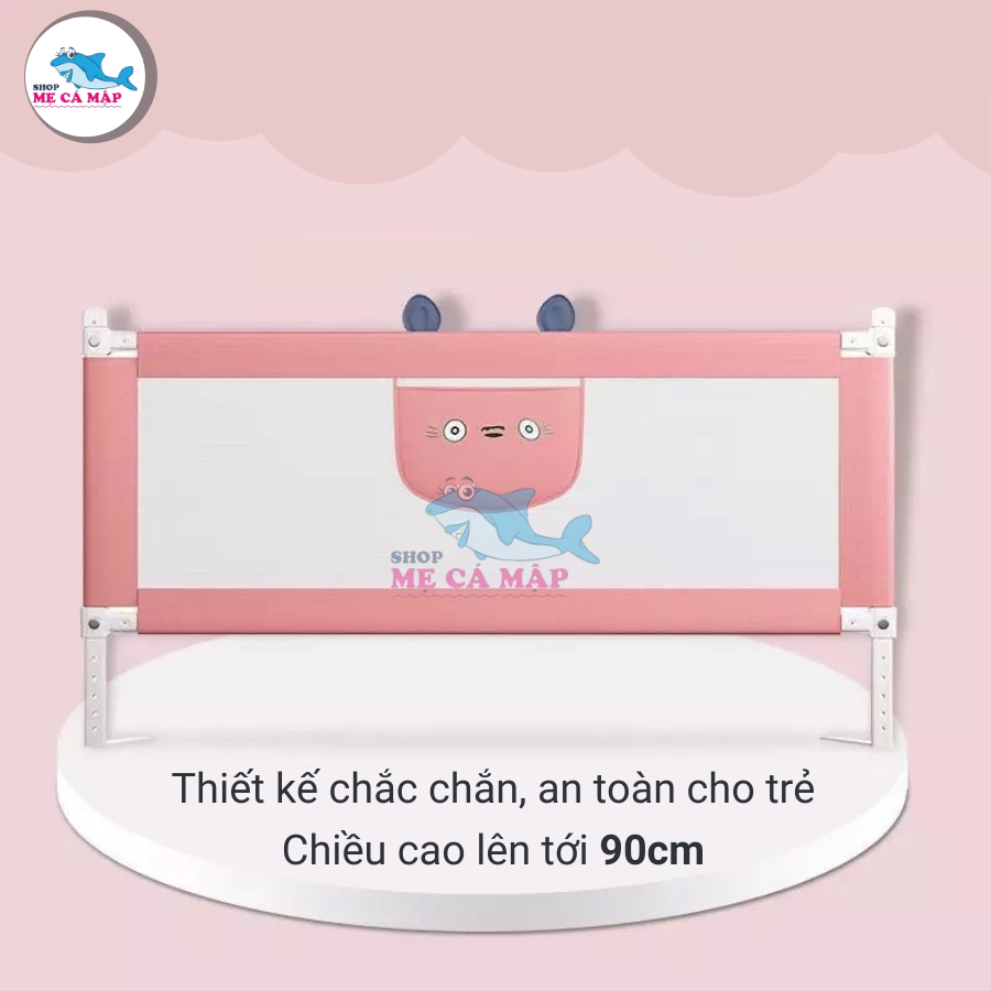 Thanh chắn giường SALE giá nhập, chặn giường Pakey dạng trượt cao tối đa 90cm có 3 màu phù hợp bé trai, bé gái