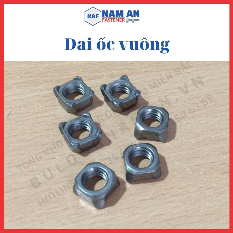 300 con Đai ốc vuông hàn M6, M8, Ê cu vuông hàn, đai ốc M6, M8 Hàng Đen mộc