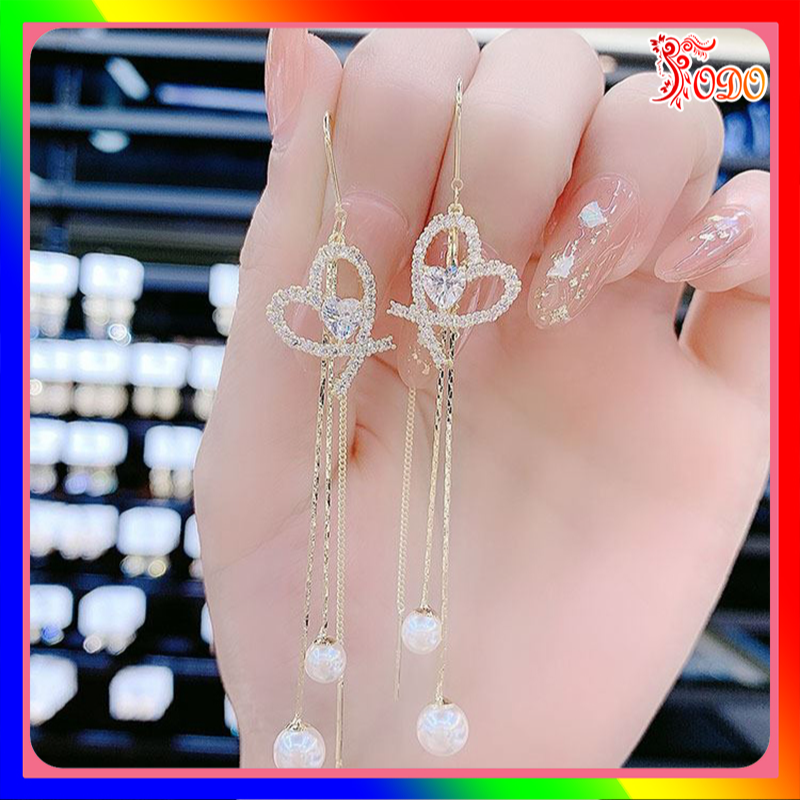 Bông tai nữ trẻ trung kiểu dáng đính đá phong cách cá tính thích hợp đi chơi BSTKD - [Thời Trang ToDo]