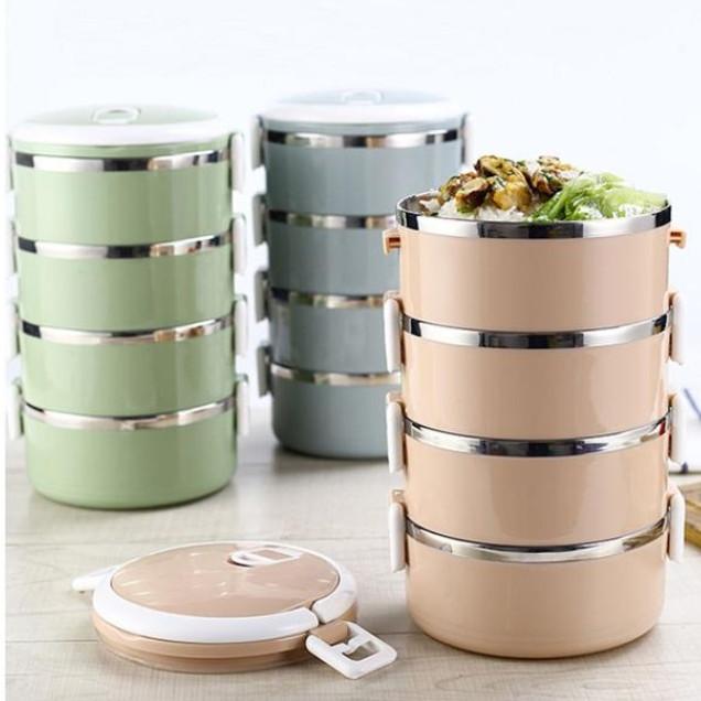 Cặp Lồng Giữ Nhiệt 4 Tầng - Loại Tốt