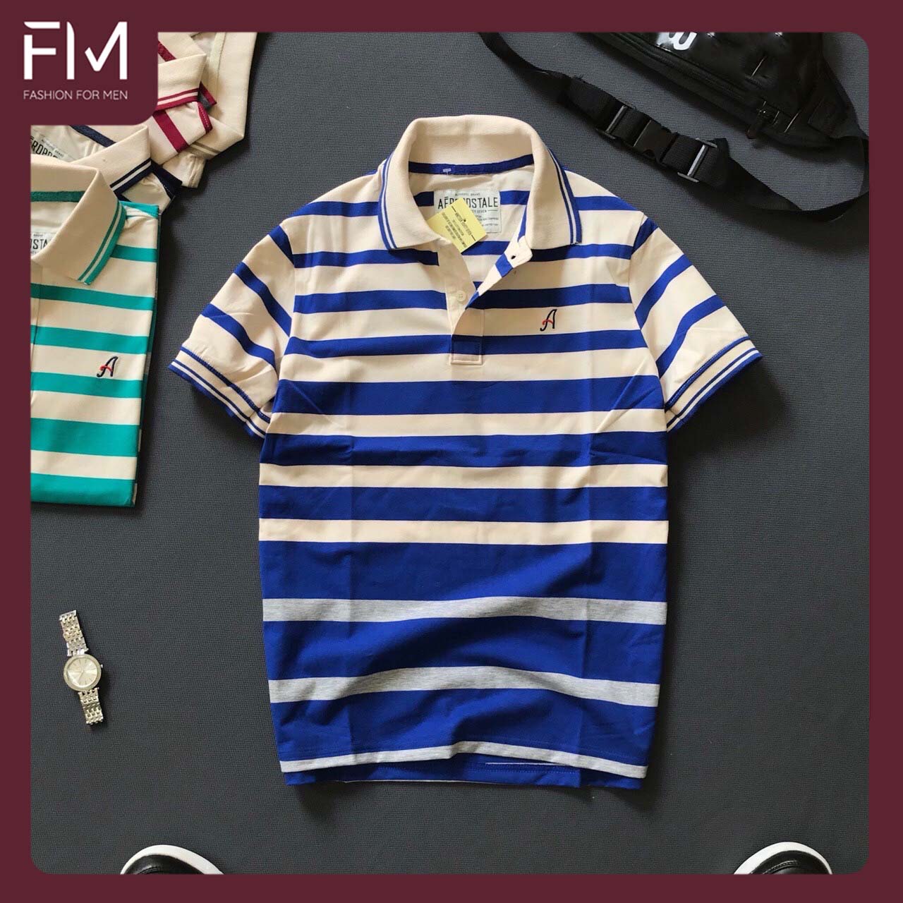 Áo Polo nam cổ bẻ ngắn tay, chất liệu cao cấp, thoáng mát, bền màu, thiết kế trẻ trung – FORMEN SHOP – FMPS060