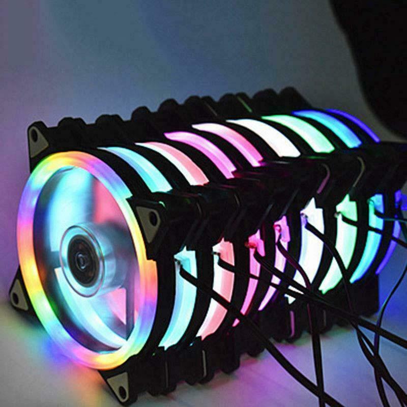 Bộ 5 Fan case Led RGB + Tặng Hub và Remote - Hàng Nhập Khẩu