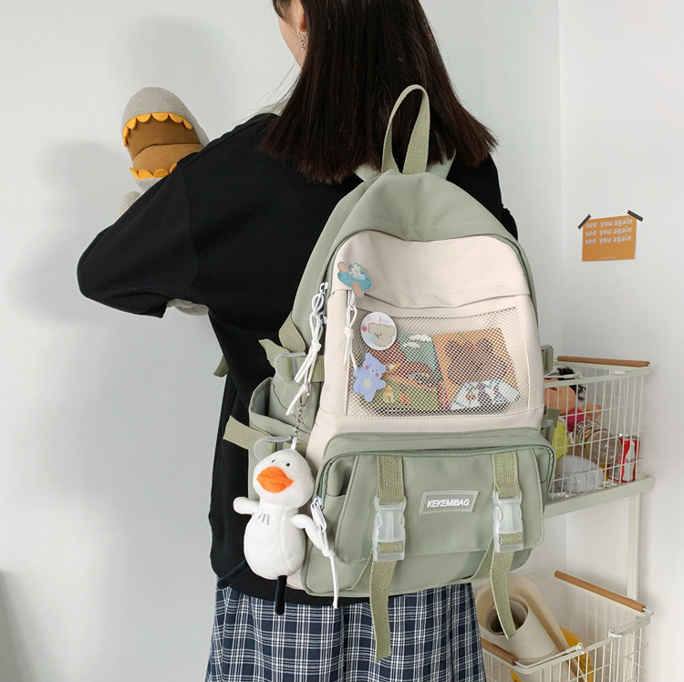 Balo đi học nữ Ulzzang KekemiBag thời trang 4 màu