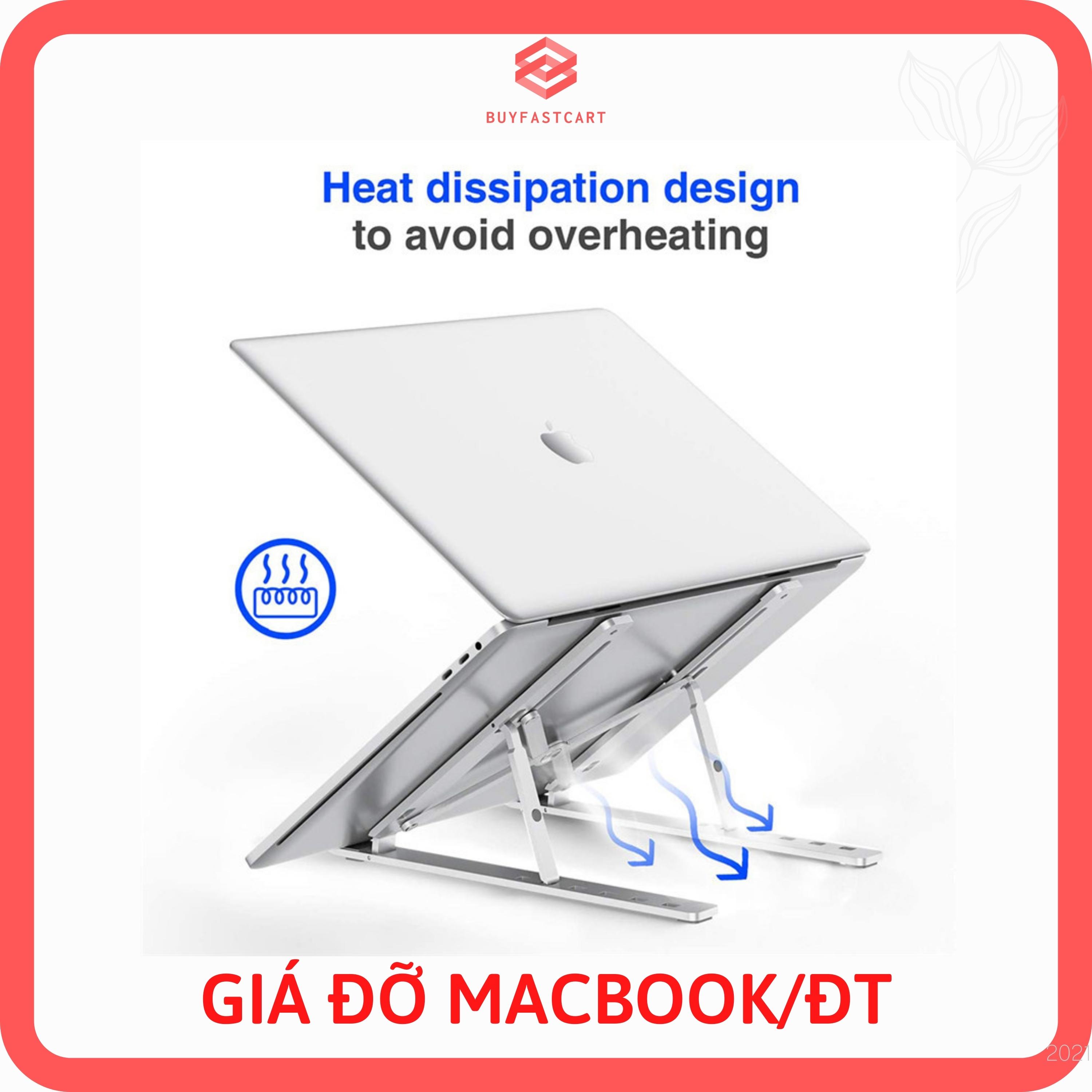 Giá Đỡ Laptop Mini Nhỏ Gọn Bỏ Túi, Đế Tản Nhiệt Laptop Stand 7 Mức Độ Gọn Nhẹ, Bằng Nhựa