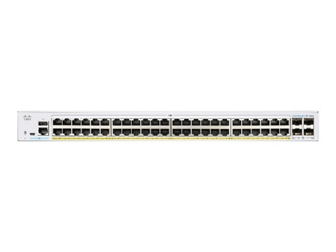 Thiết bị chia mạng Cisco CBS350-48FP-4X-EU 48 Gigabit PoE+ port 740W, 4x10Gigabit SFP-Hàng nhập khẩu