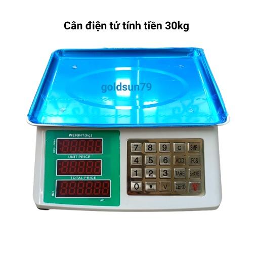 Cân điện tử tính tiền bán hàng tạp hóa,siêu thị hoa qủa 30kg/5g được làm bằng thép không gỉ