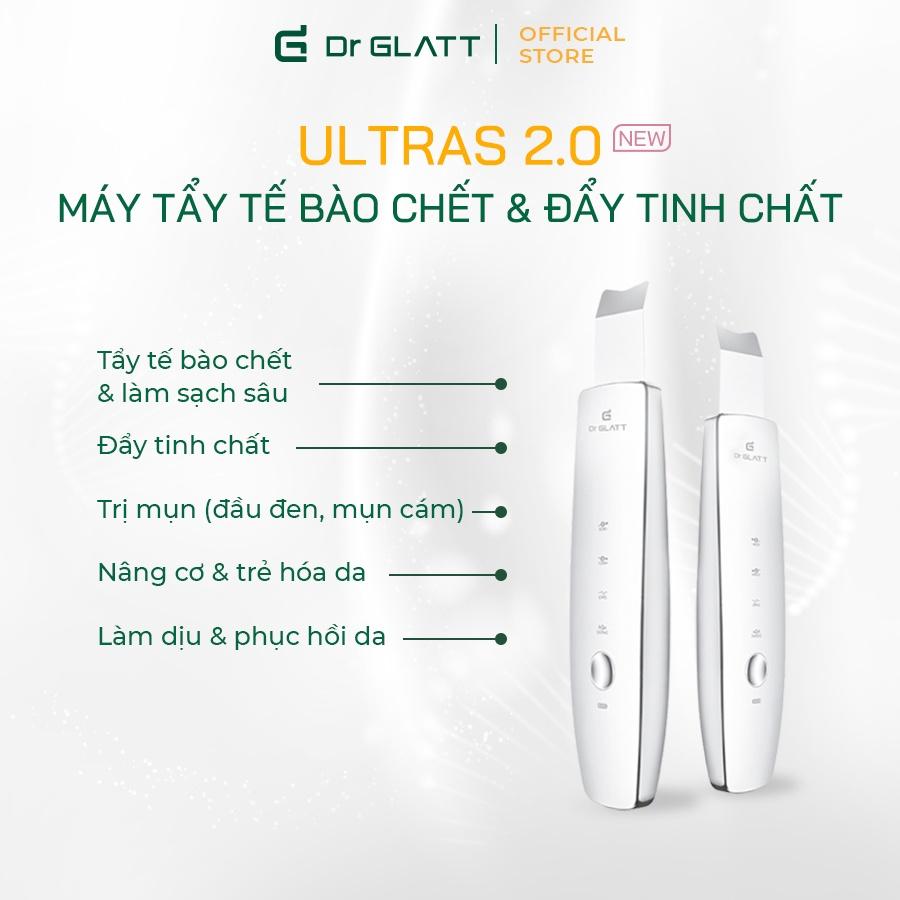 Máy đẩy tinh chất và tẩy tế bào chết ULTRAS 2.0, 4 trong 1, hàng chính hãng Dr Glatt, thương hiệu Đức