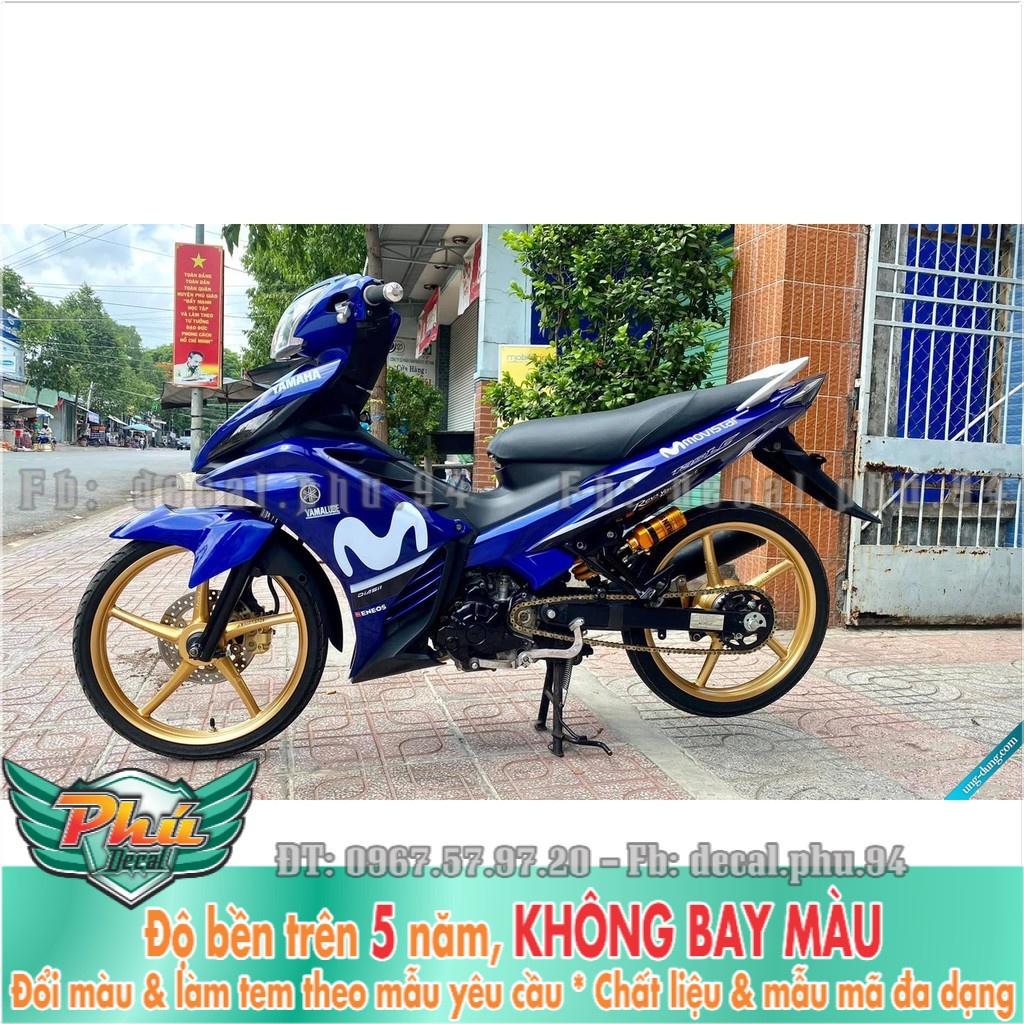 Tem rời Exciter 135 Movistar xanh trắng -1