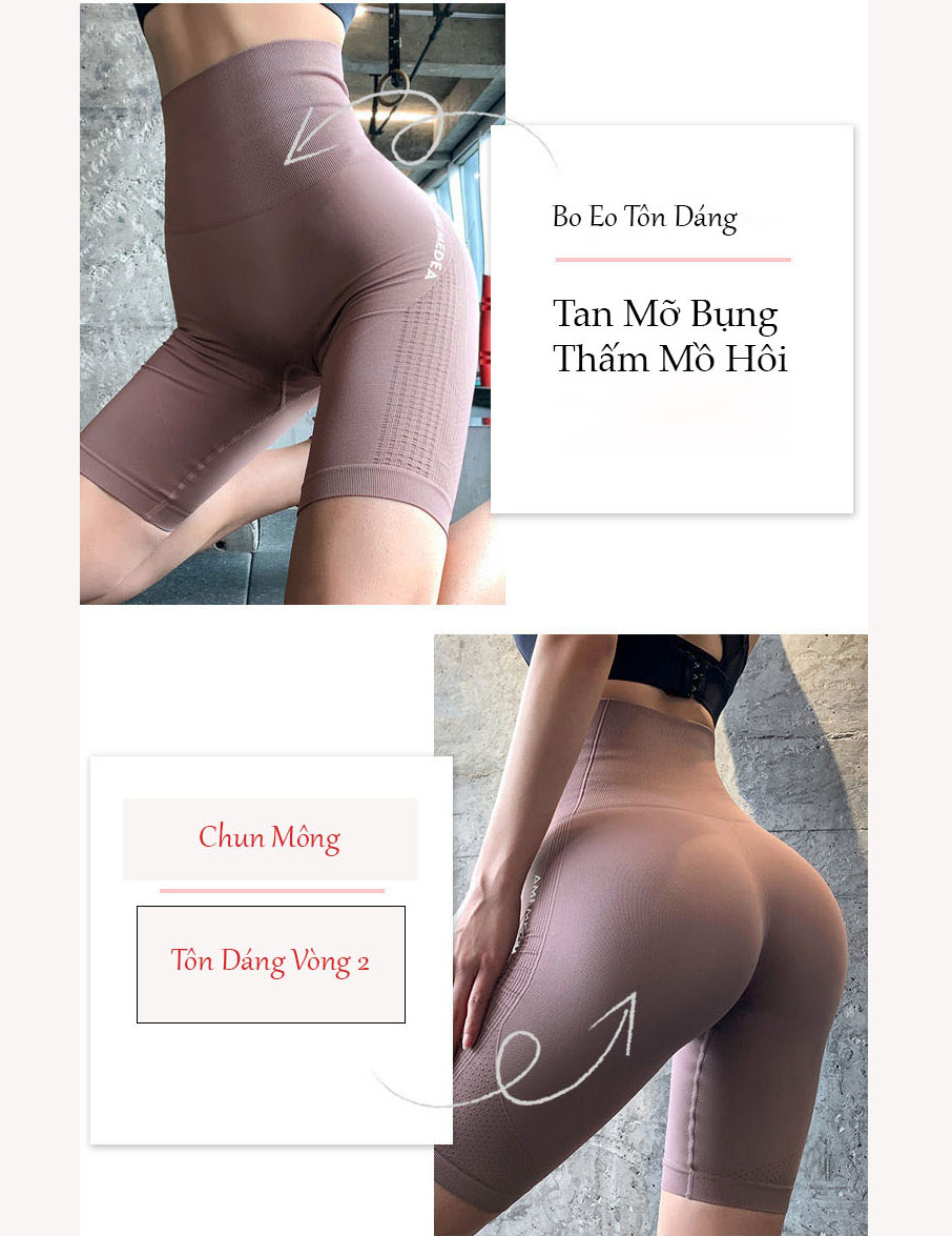 Quần Legging Lửng Ngố Tập Thể Thao, Gym, Chạy Bộ Nữ Cao Cấp - Quần Ngố Tập Thể Thao Chất Cao Cấp Co Dãn 4 Chiều