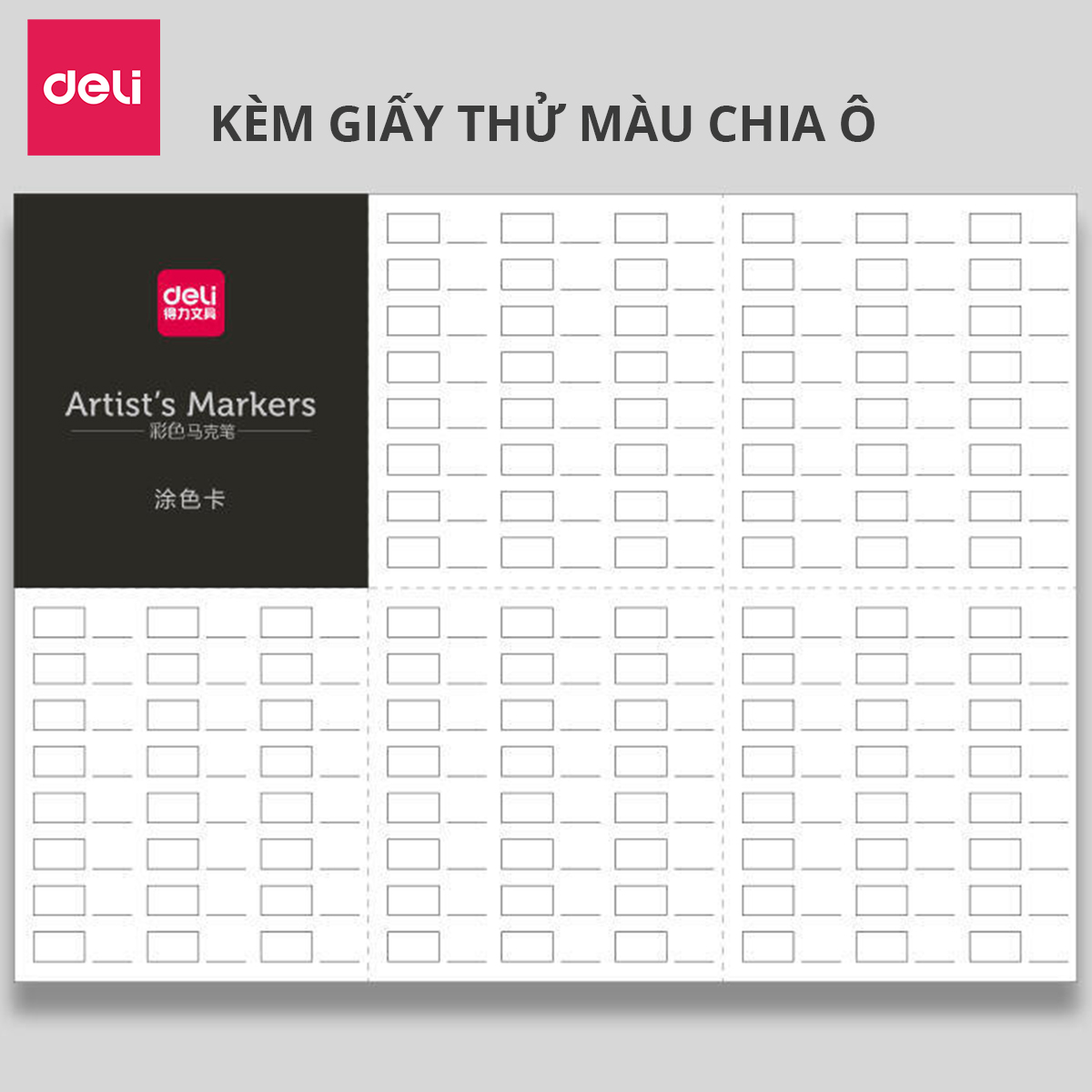 Bút màu marker hai đầu cao cấp Deli - 70801