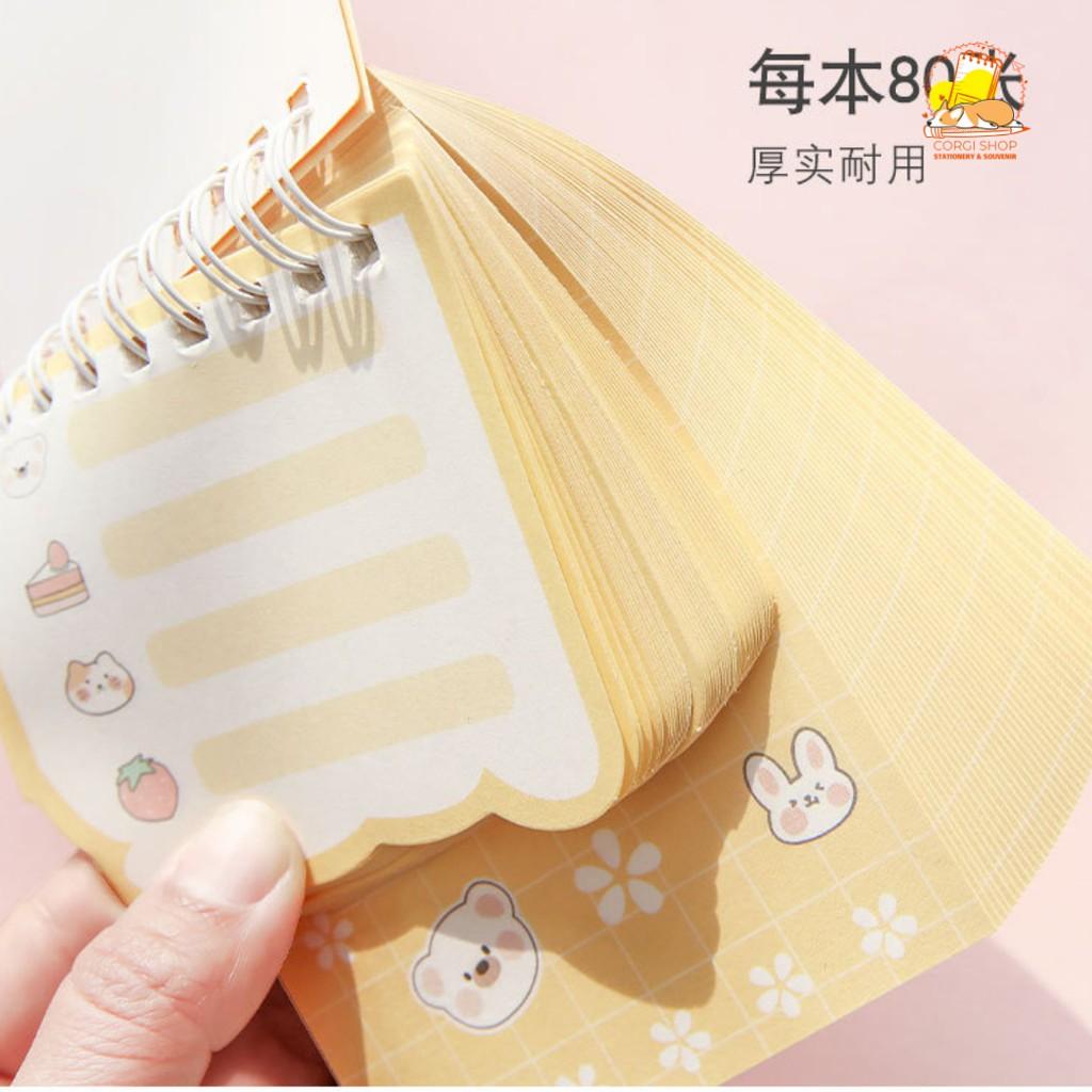 Sổ tay ghi chú dễ thương 2 phong cách - Minipad sổ tay ghi nhớ cute - Corgi Shop