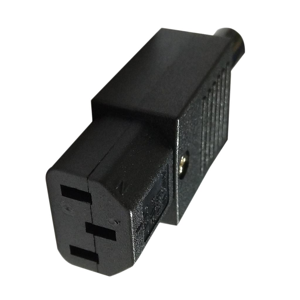 IEC320 C13 Power Supply Connector Socket Adapter Plug for IEC Power Cable,